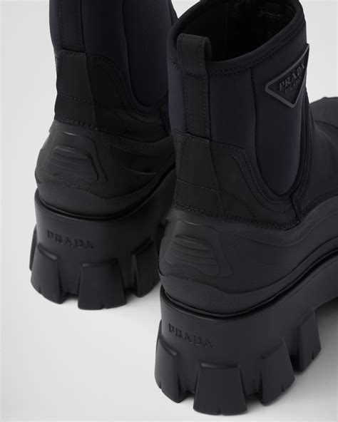 prada monolith platforms|prada monolith gabardine boots.